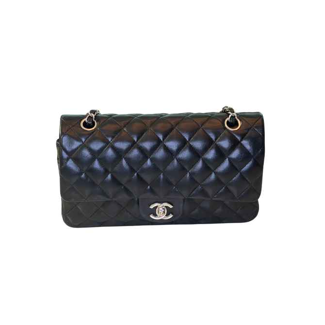 Bolsa Chanel Double Flap preta